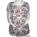 vintage look christmas flower cobbler apron