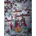 vintage look christmas flower cobbler apron