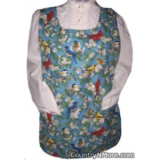 spring birds winter birdhouse snowman cobbler apron