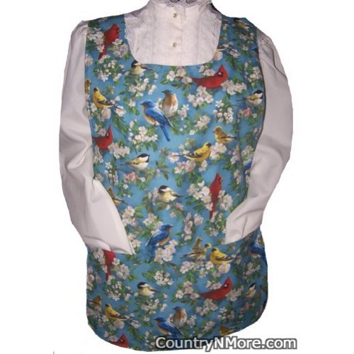 spring birds winter birdhouse snowman cobbler apron