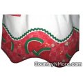 vintage watermelon white waist apron