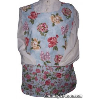 water color flower cobbler apron