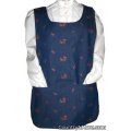 embroidered flower denin reversible cobbler apron