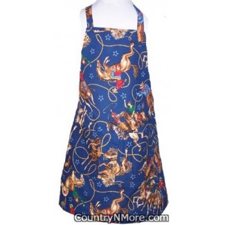 childrens cowboy bandana bbq apron