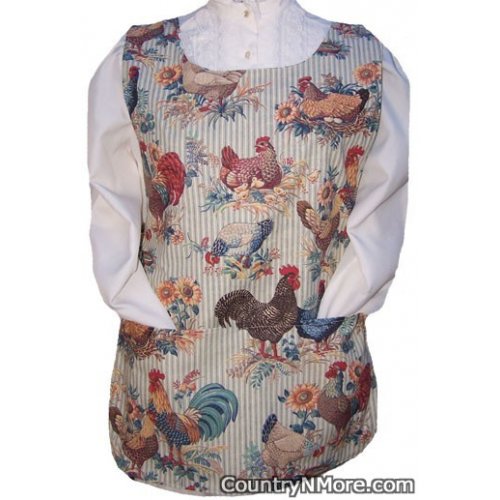 chickens roosters baby chicks cobbler apron