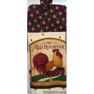 red rooster fine country inn oven door towel