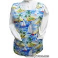 tropical scene sailboat cobbler apron