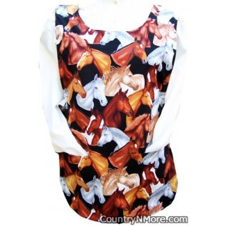 gorgeous horse chicken rooster cobbler apron
