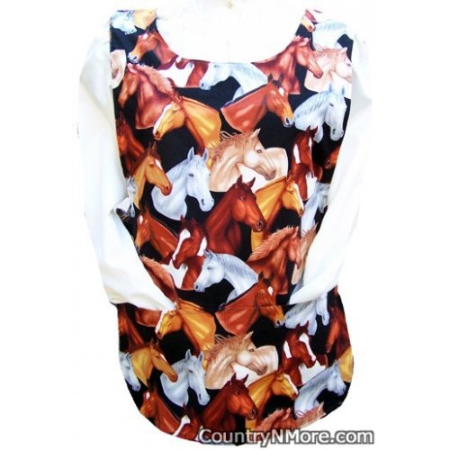 gorgeous horse chicken rooster cobbler apron