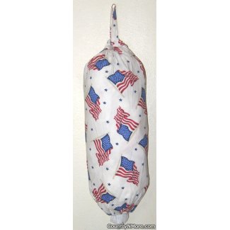 american flag patriotic plastic grocery bag holder