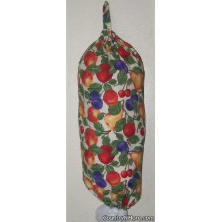 colorful fruit plast grocery bag holder