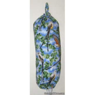 beautiful birds plastic grocery bag holder