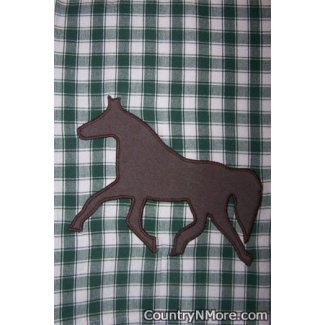 appliqued horse kitchen tea towel