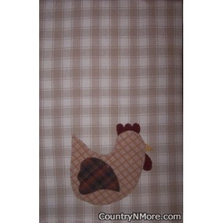 simply sweet chicken kitchen tea towel