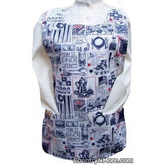 americana kitchen country god bless america cobbler apron