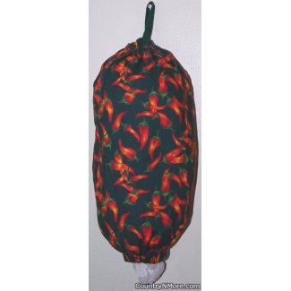 chili pepper grocery bag holder med