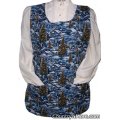 winter cardinal town scene cobbler apron