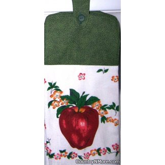 apple blossom oven door towel