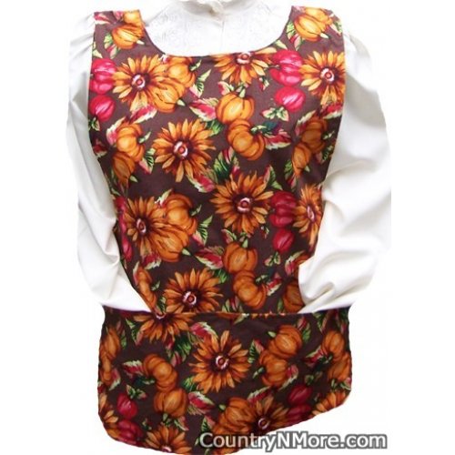 autumn harvest fall flower cobbler apron