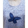 vintage applique butterfly apron plus size