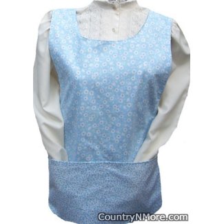 white flowers cobbler apron