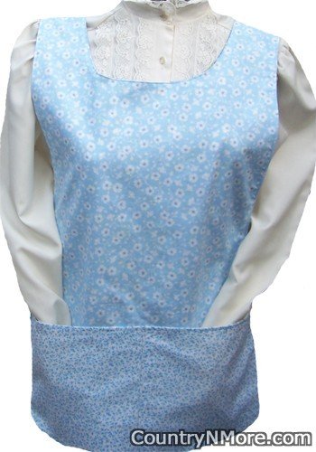 white flowers cobbler apron