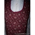 gorgeous floral vintage apron plus size