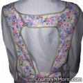 grandmas floral vintage apron large