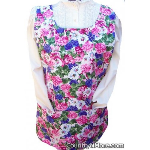 colorful flower butterfly cobbler apron