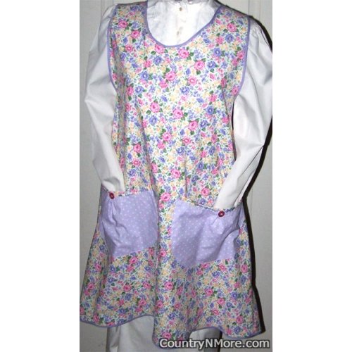 vintage slip over floral apron sizes 18 20