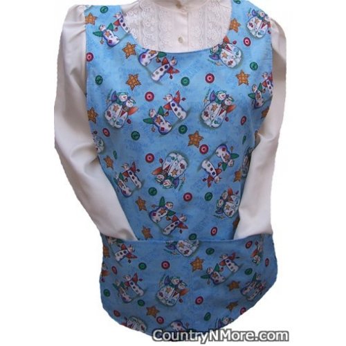 christmas families snowman seaside holiday cobbler apron