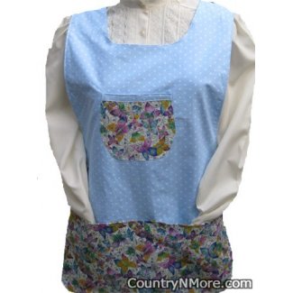 butterflies polka dots flowers cobbler apron