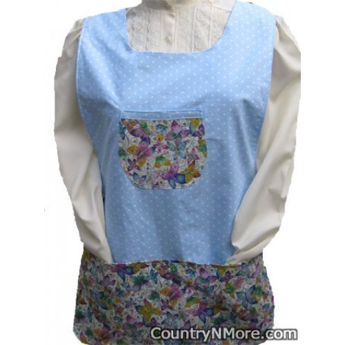 butterflies polka dots flowers cobbler apron