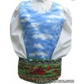 country rooster farm scene cobbler apron