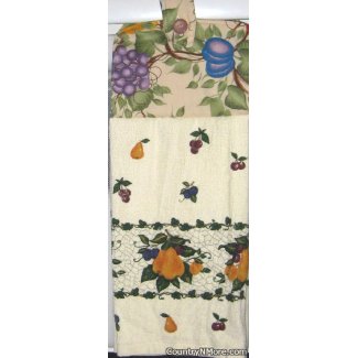 border fruit oven door towel