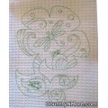 embroidered dragonfly ladybug retro flower oven door towel