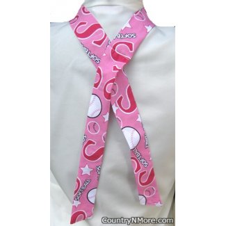 pink girls softball neck cooler