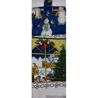 christmas scene 3 oven door towel