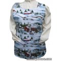 country winter town animal cobbler apron lg xl