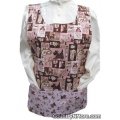 dogs polka dots pink cobbler apron