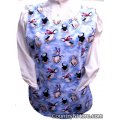 penguin snowmen holiday winter cobbler apron lg xl