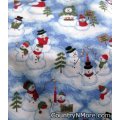 penguin snowmen holiday winter cobbler apron lg xl