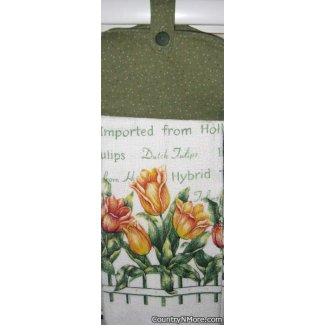 dutch tulip oven door towel 1408