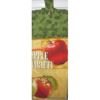 organic apple variety 2 oven door towel