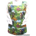 pretty garden floral bird cobbler apron