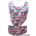 pretty garden floral bird cobbler apron