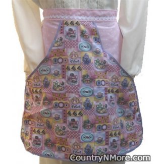 vintage teapot clothespin waist apron