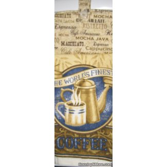 worlds finest coffee 2 oven door towel