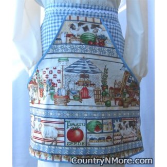 vintage country 2 clothespin waist apron
