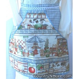 vintage country clothespin waist apron